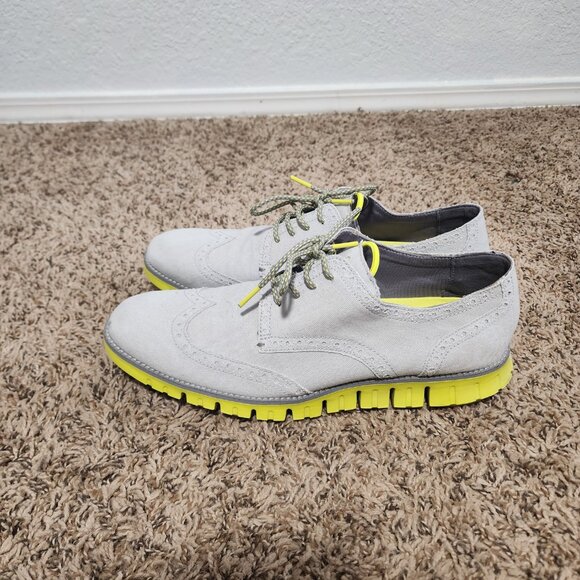 Men's Cole Haan Zerogrand Oxford Size 10 Gray Casual Lightweight - Picture 3 of 8